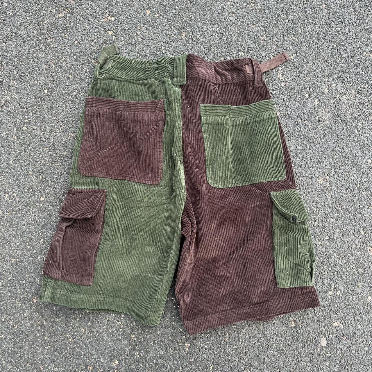 Zumiez Men's Brown and Green Shorts Depop