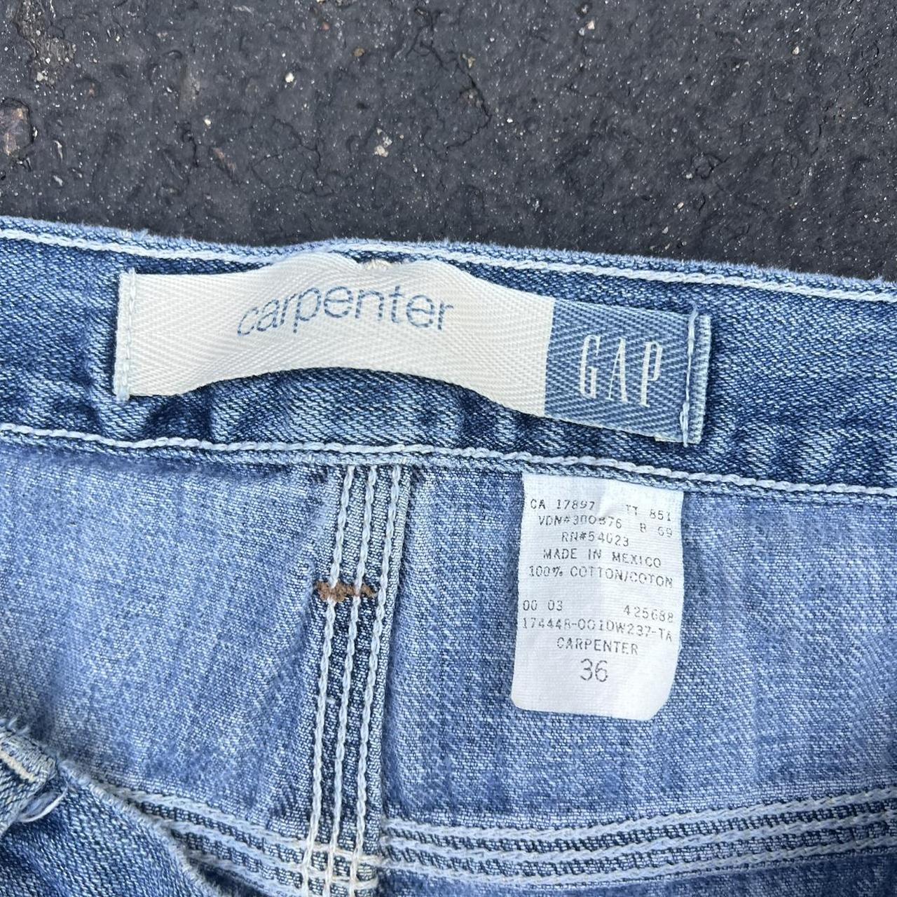 Gap Carpenter shorts Color blue size 36W #baggy... - Depop