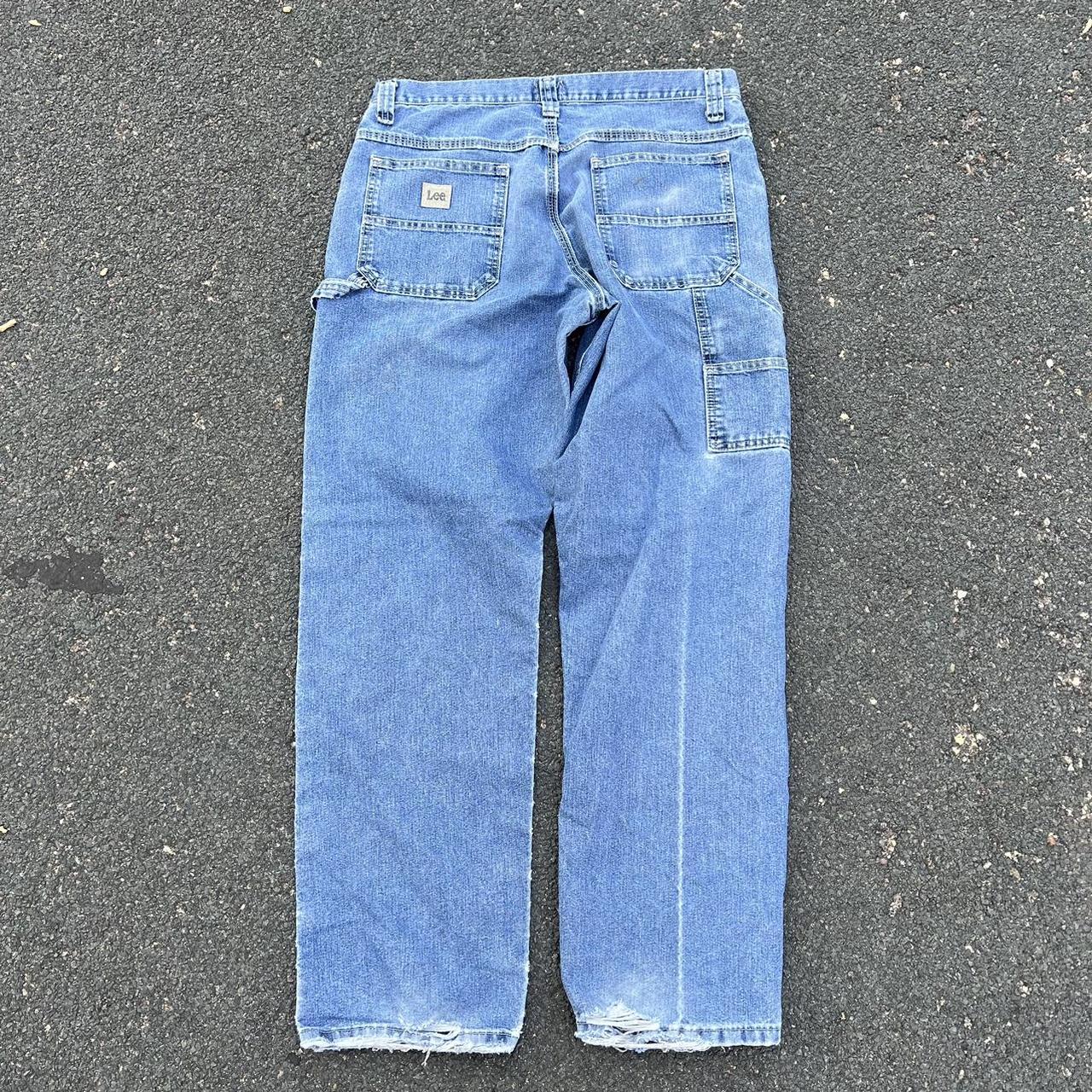 Lee dungaree carpenter jeans Color blue size 33/32... - Depop