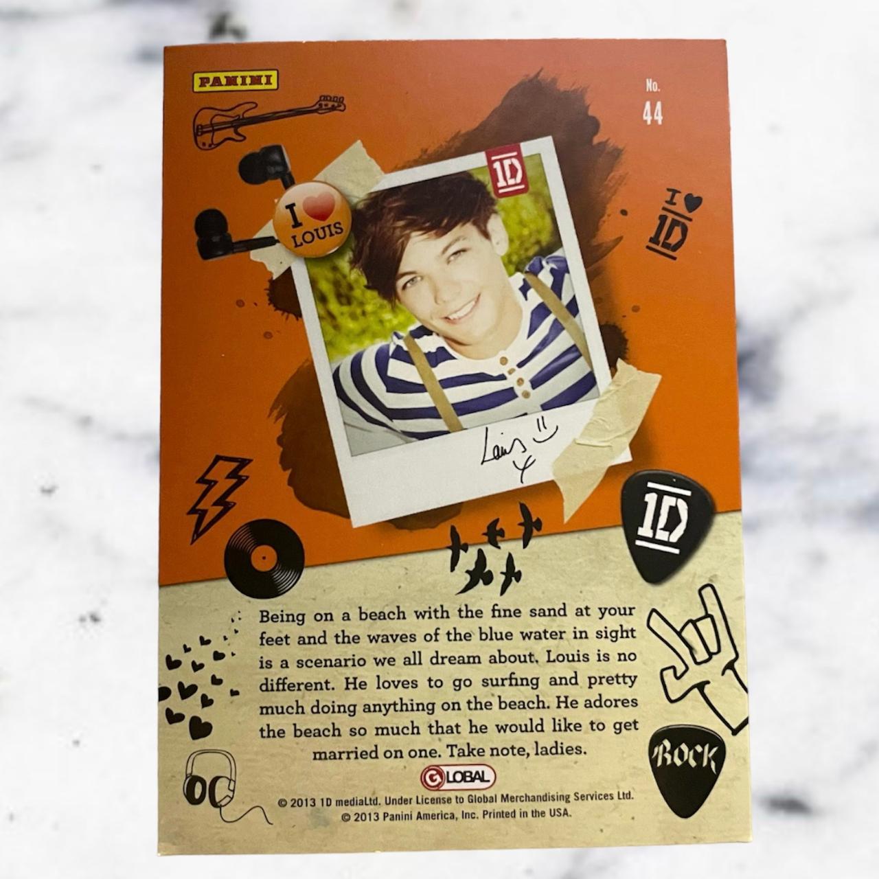 Official One Direction Trading Cards Louis Tomlinson... Depop