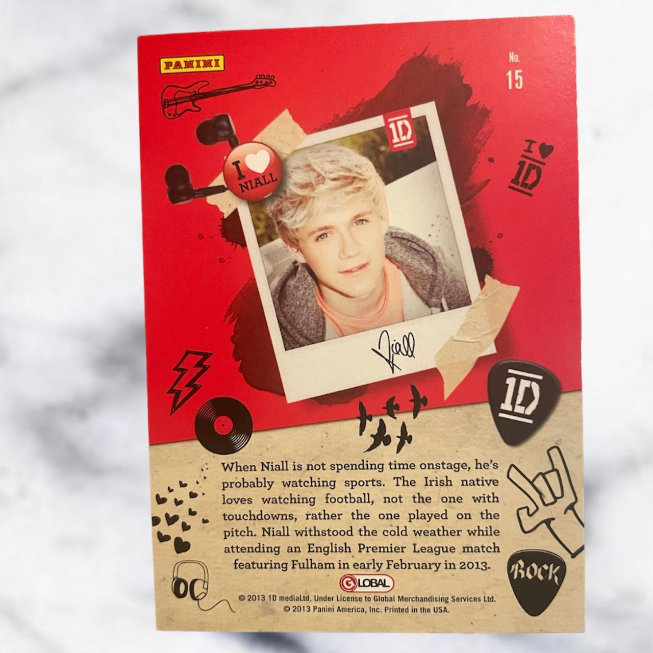 Niall Horan One Direction Trading Card 15 Official... Depop