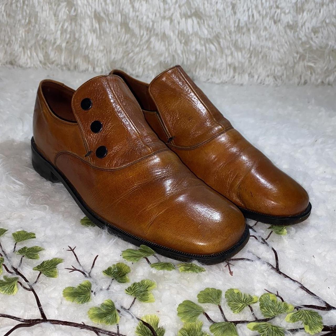 MenVintage Freeman Loafer Dress Brown Leather... Depop