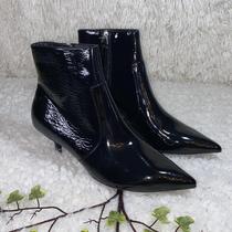 Louis Vuitton, black patent leather kitten, heel - Depop
