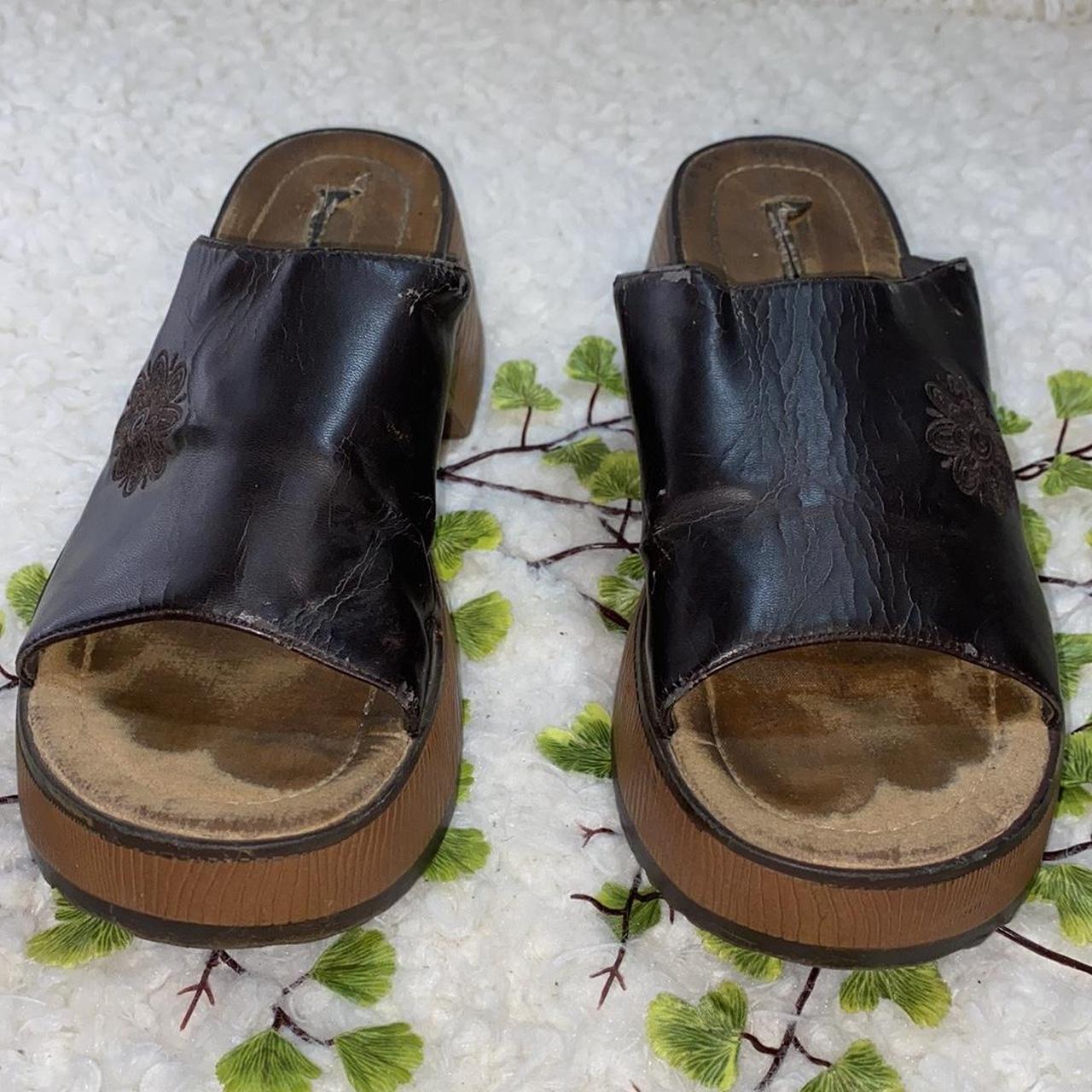 90s 00s Brown Boho Leather Beach Flip Flop Size Us 7.5-8 - Etsy