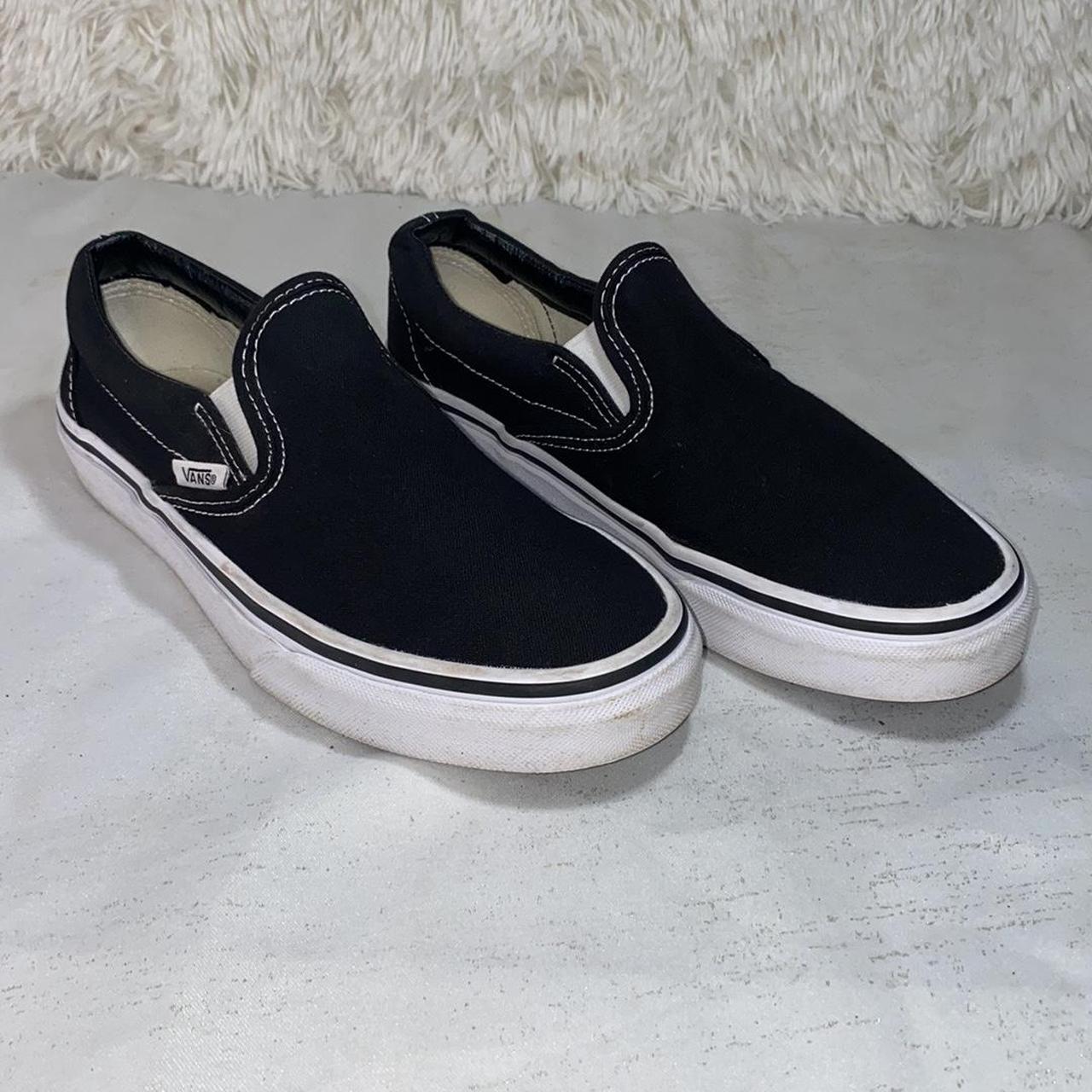 Vans store black loafers