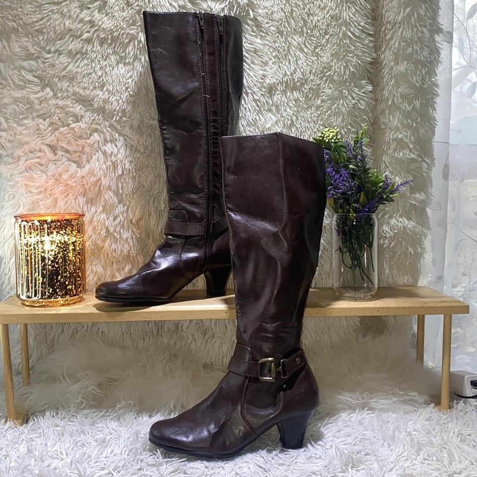 Woman s A2 by Aerosoles brown leather Knee High Depop