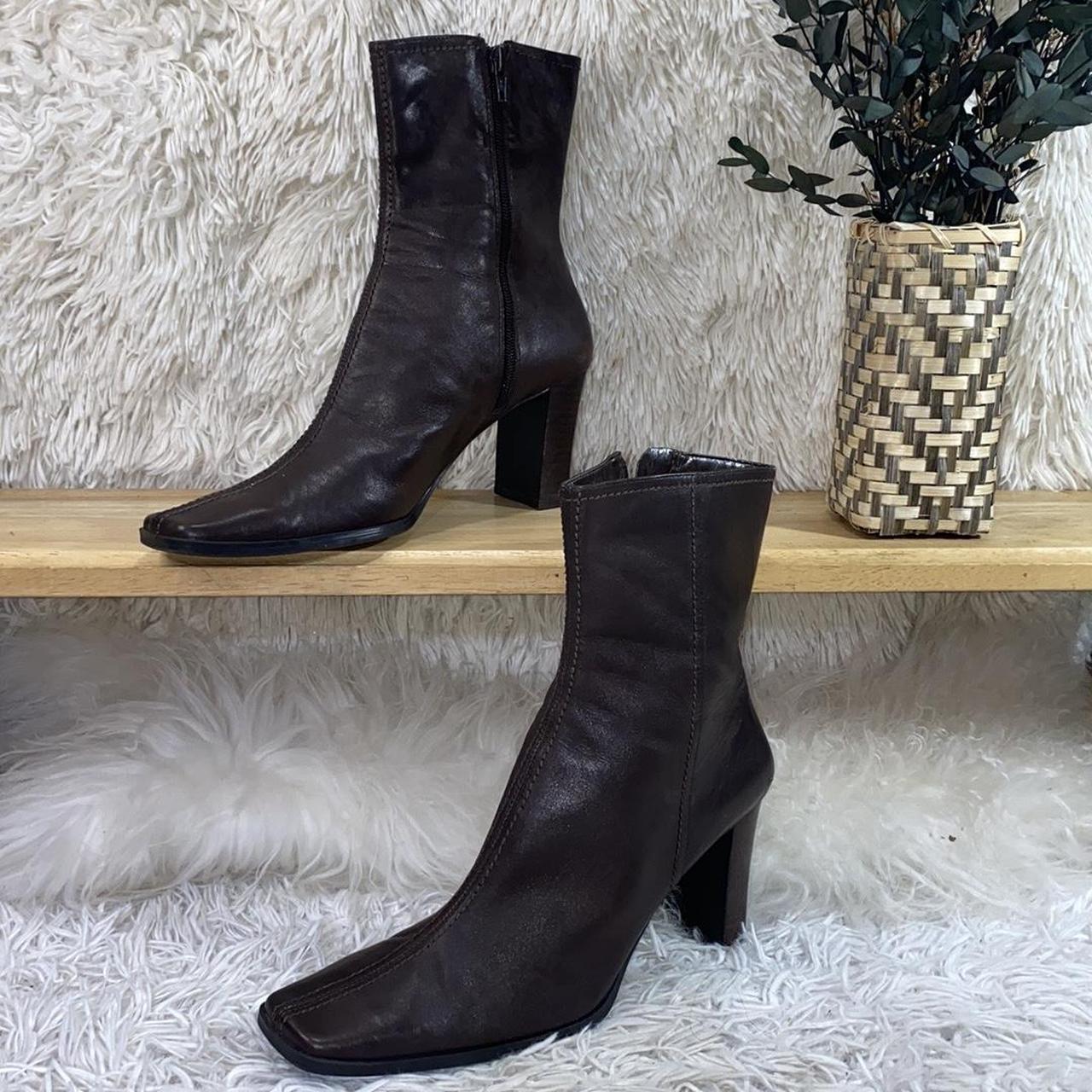 Women s Bandolino brown leather ankle boots in. Depop