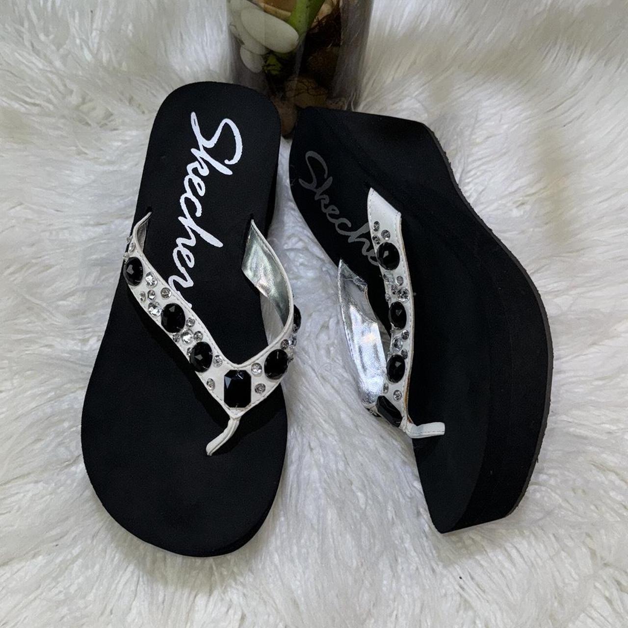 Skechers rhinestone sandals on sale