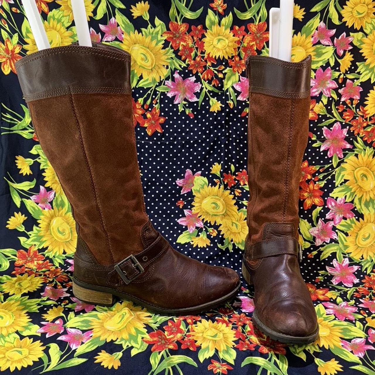 Women’s-Timberland Brown Leather