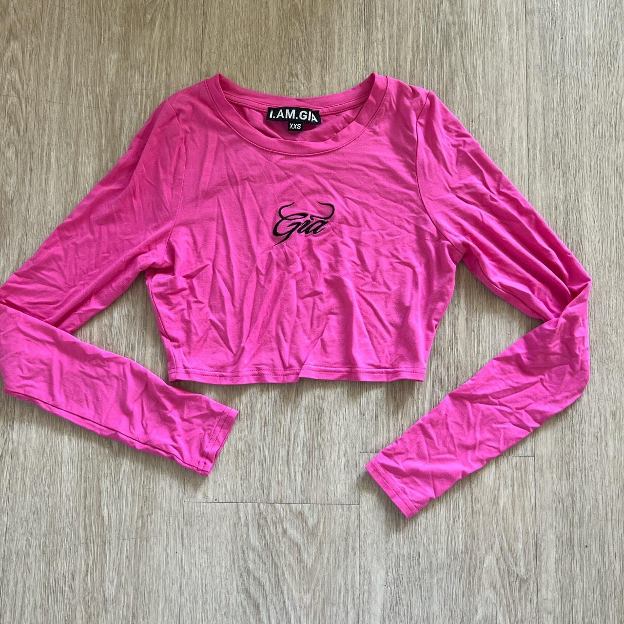 I am Gia pink longsleeve - Depop