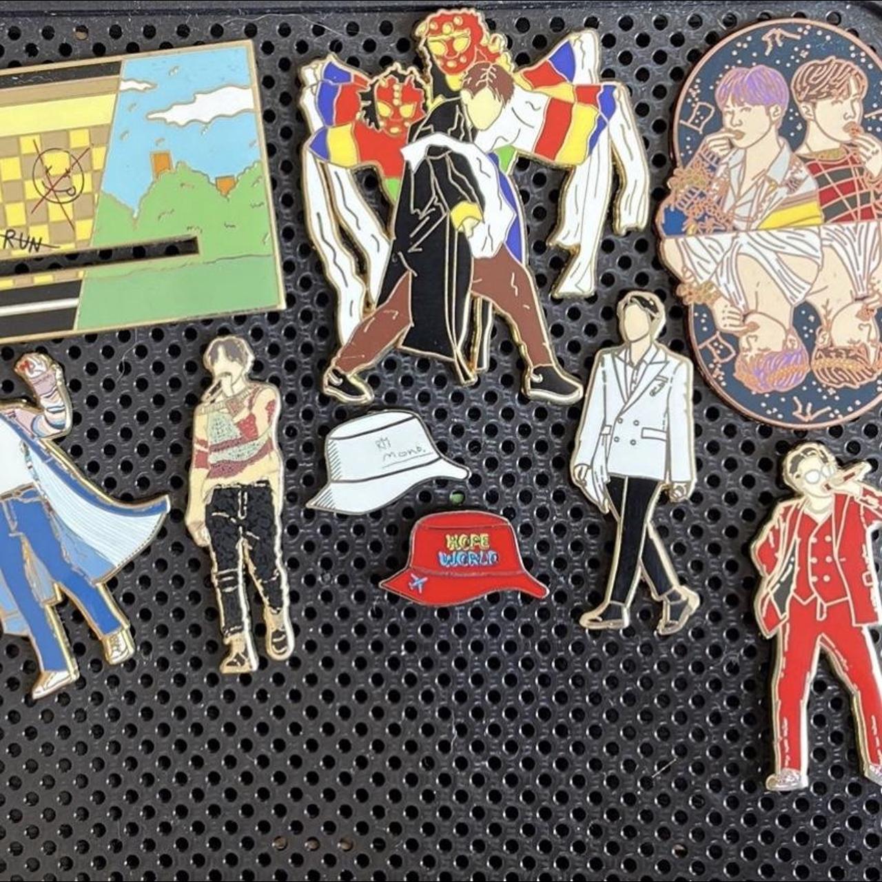 BTS sale enamel pin lot