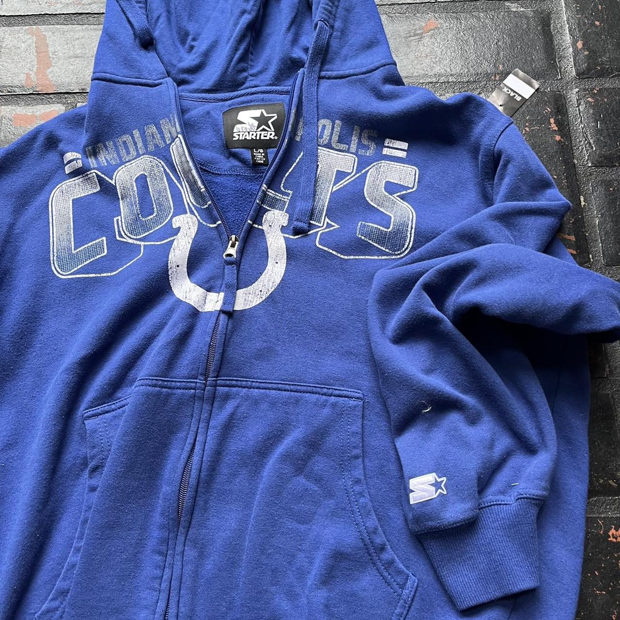 Vintage Indianapolis Colts Hoodie Sweatshirt Size Medium 