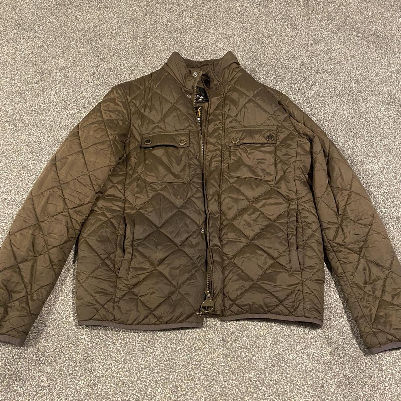 Barbour quilted jacket. Mens size M. Would fit a... - Depop