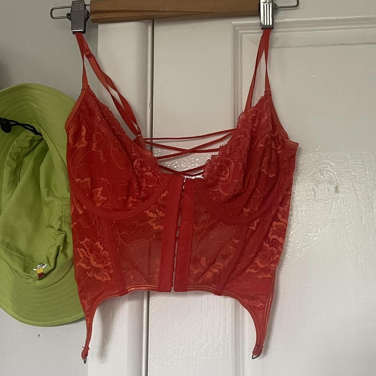 Orange Glassons Corset Worn A Bunch Of Times But Depop 4586