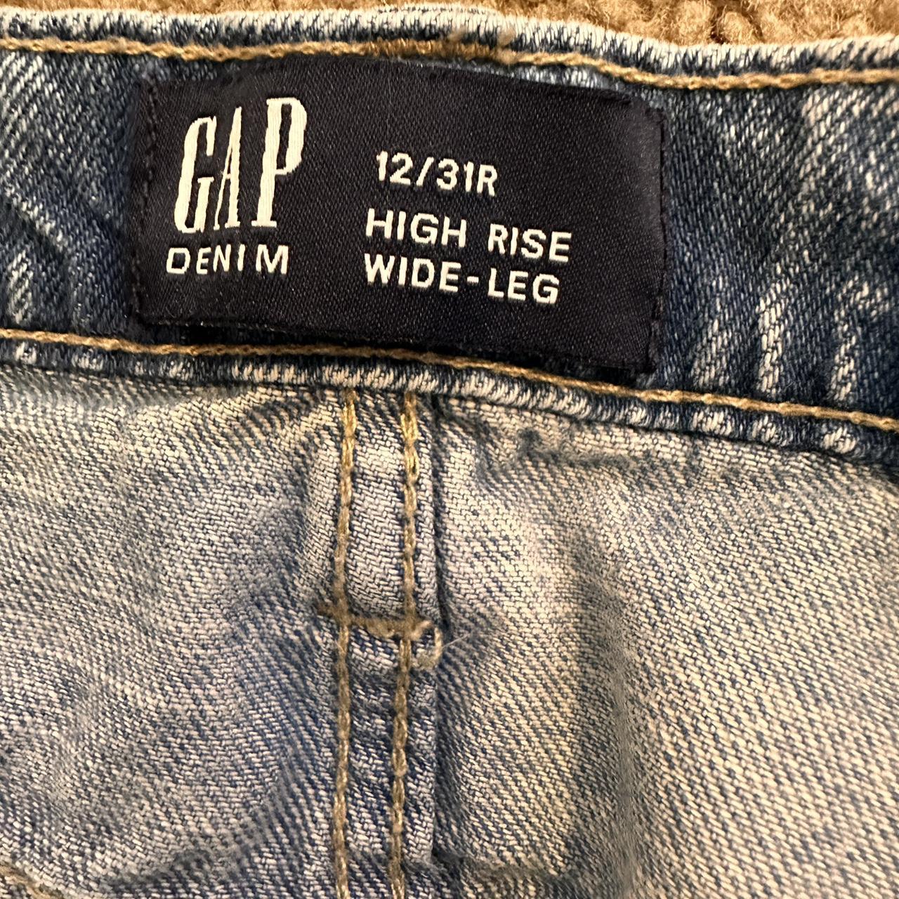 GAP High Rise Wide-Leg Jeans - Depop