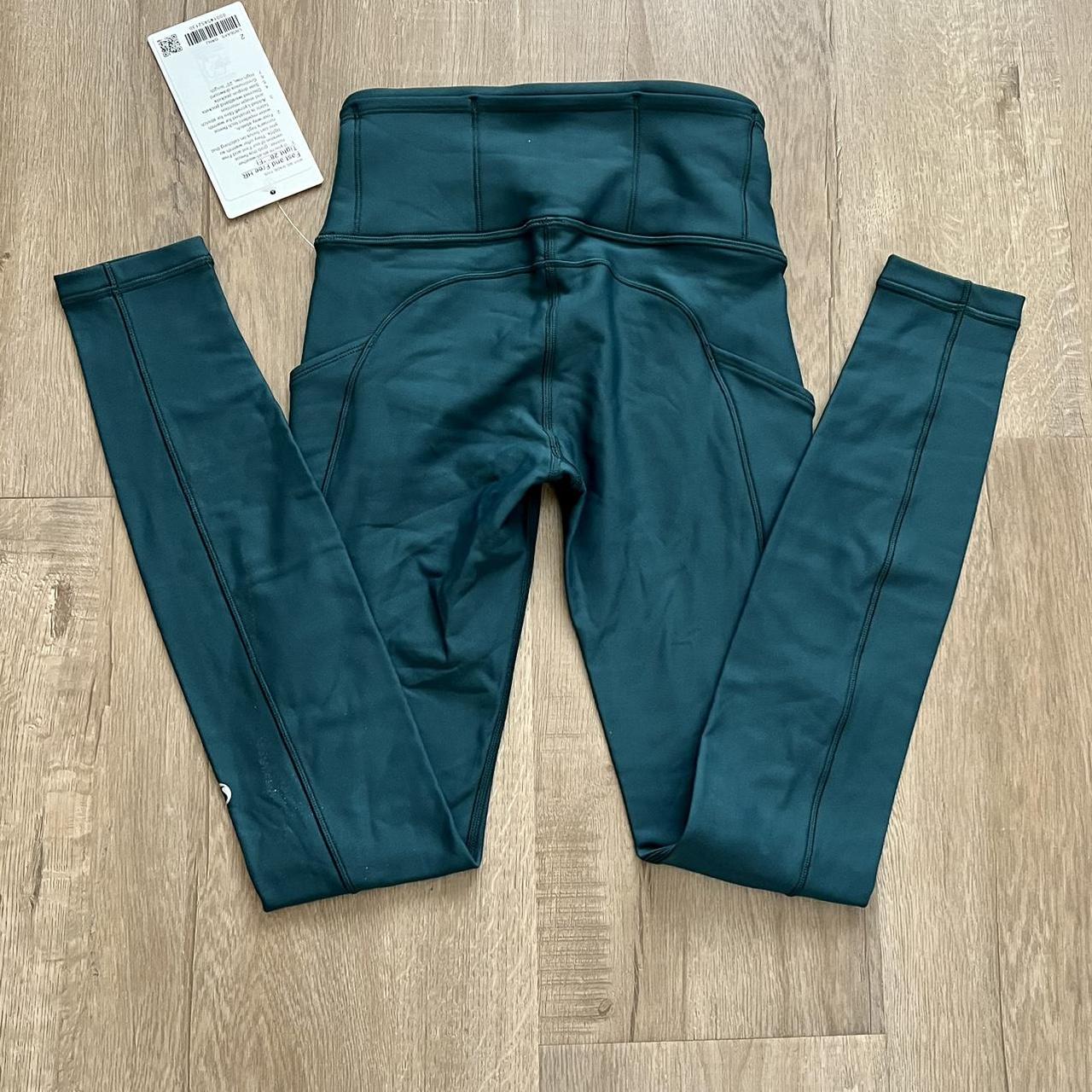 Lululemon Fast and Free High Rise Tight 28 GRNJ - Depop