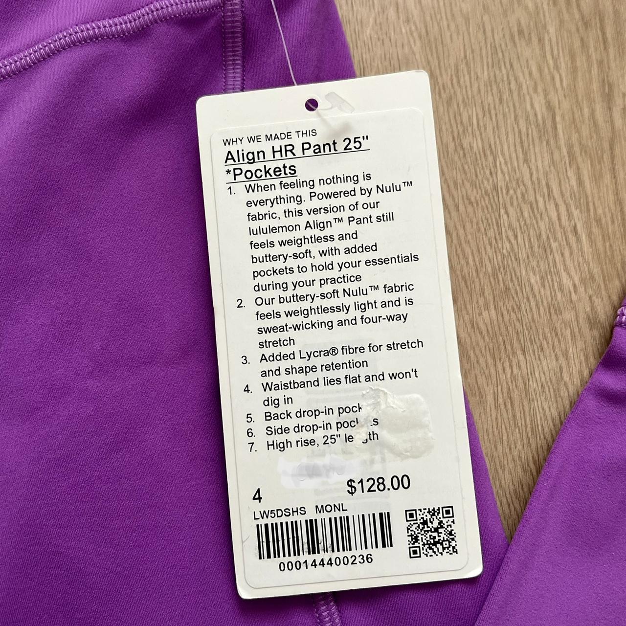 LULULEMON Align High-Rise Pant 25- Lavender - Depop