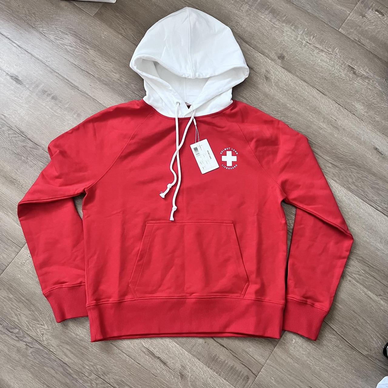 Helmut lang outlet red hoodie