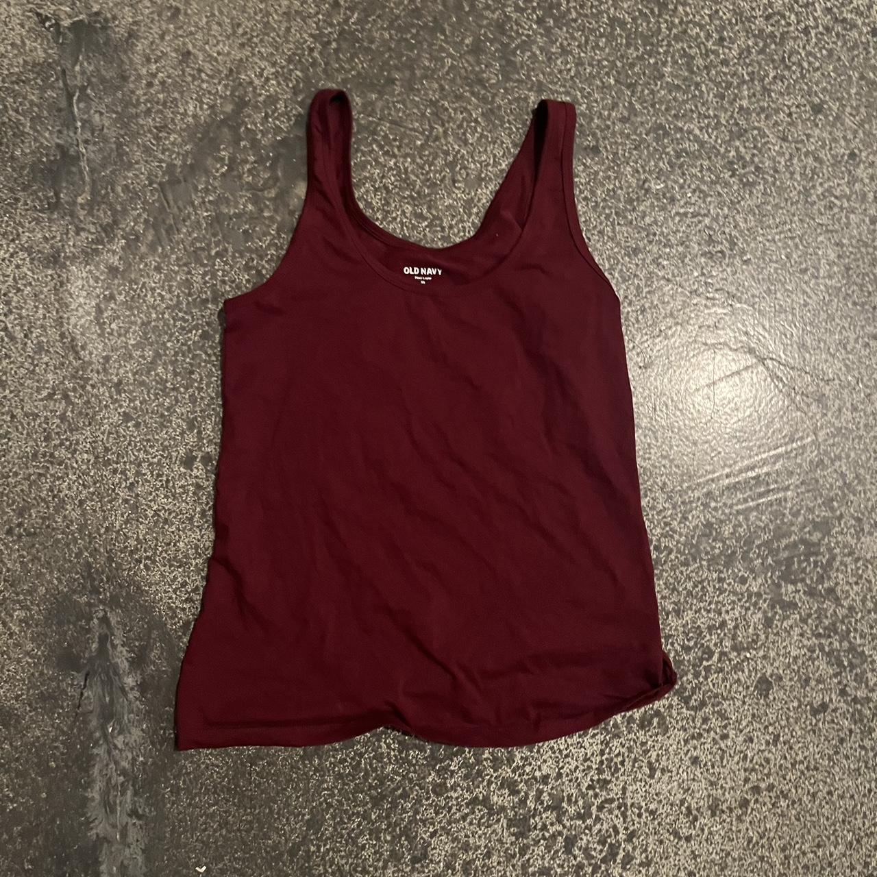 Old navy red tank top Says size small but it’s... - Depop