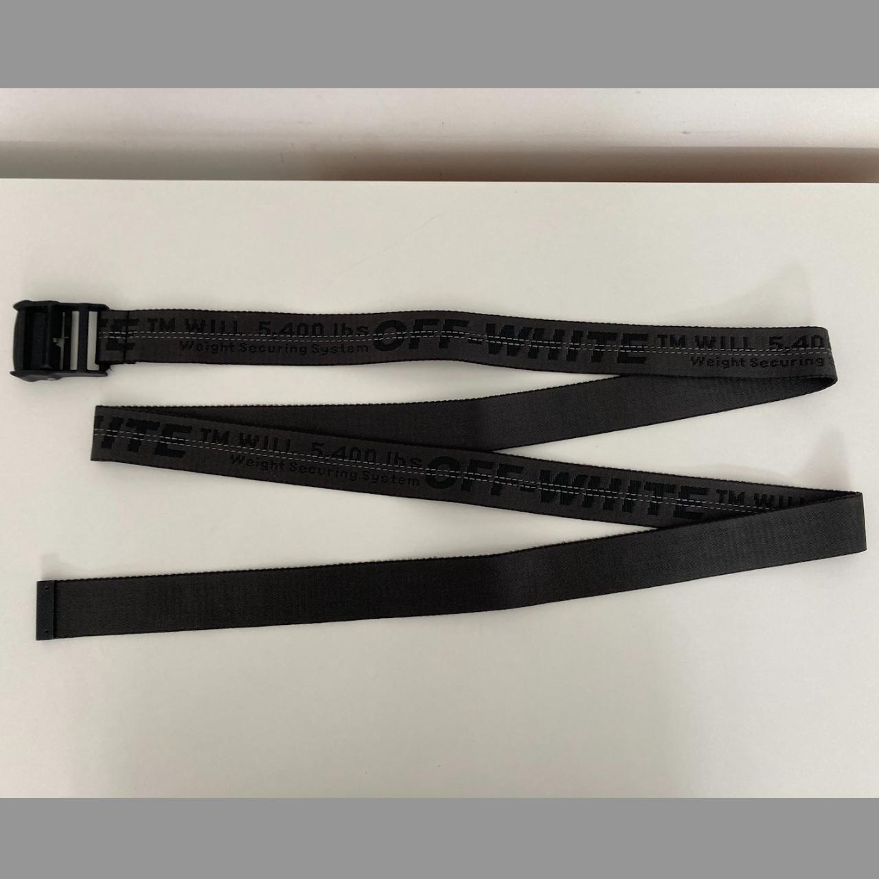 Off White Black Industrial Belt Condition