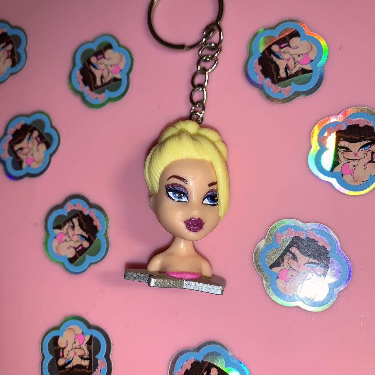 Bratz Cloe Styling Head Mini Keychain Brand new... - Depop