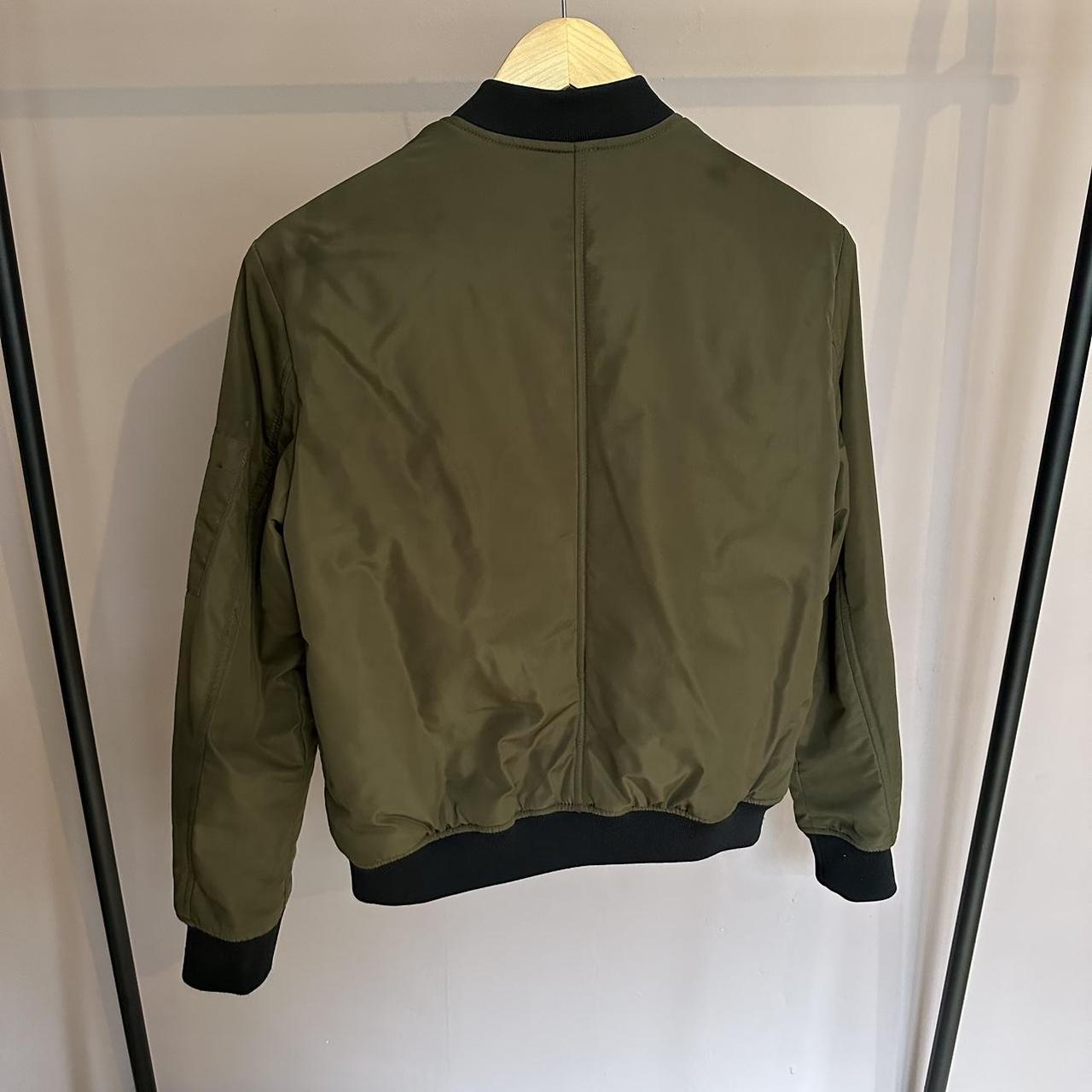 Zara Women's Black and Khaki Jacket | Depop