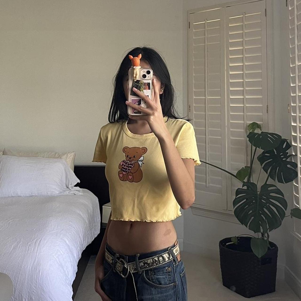 Teddy Bear Baby Tee -best fits S-M -Perfect for... - Depop