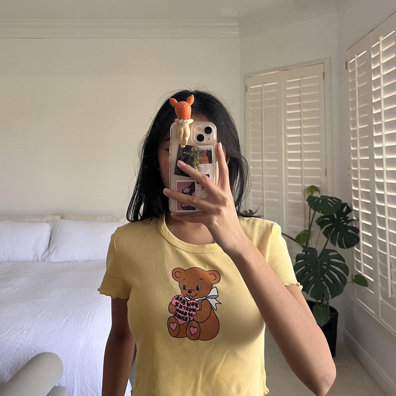 Teddy Bear Baby Tee -best fits S-M -Perfect for... - Depop