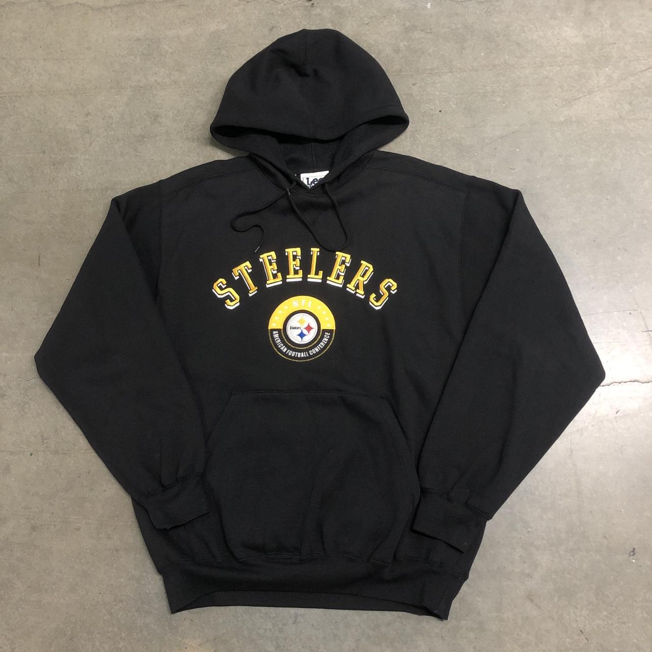 VINTAGE STEELERS EMBROIDERY SPELLOUT SWEATSHIRT MEDIUM