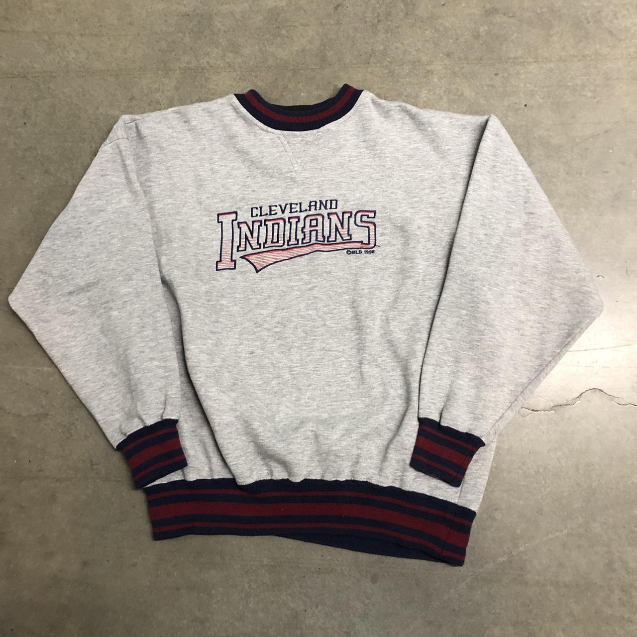 Embroidered Vintage 90s Cleveland Indians Sweatshirtcleveland 