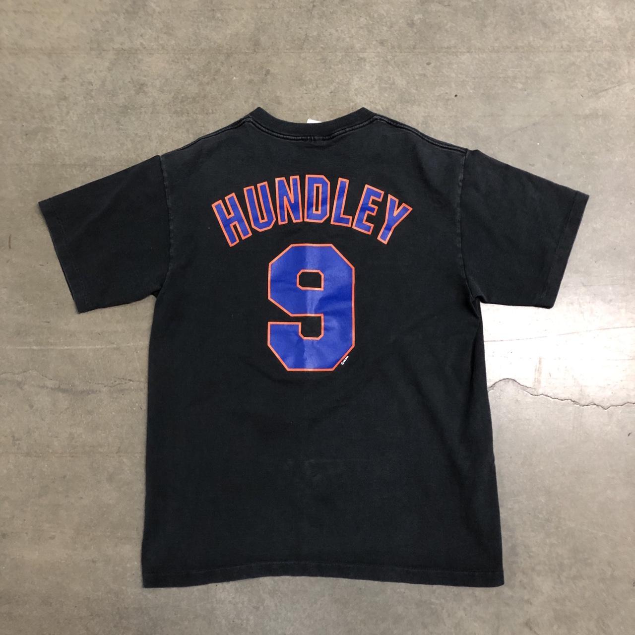 Vintage 90’s New York Mets Todd Hundley MLB Jersey Graphic T-Shirt Mens  Large
