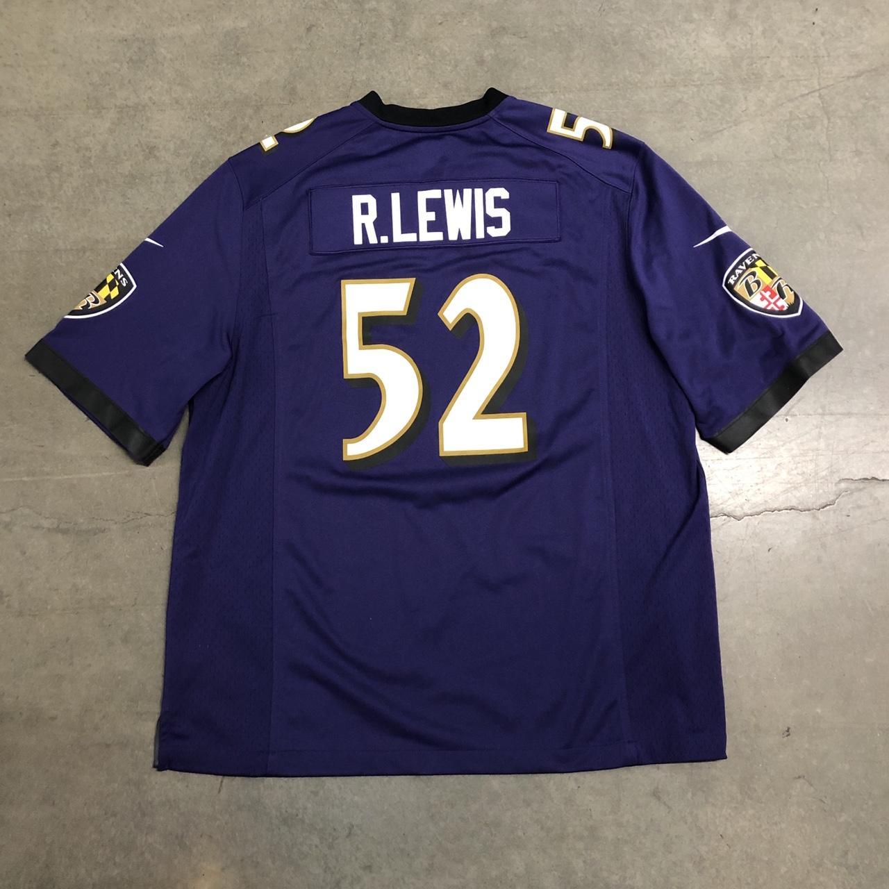 Ray Lewis Baltimore Ravens White Football Jersey - Depop