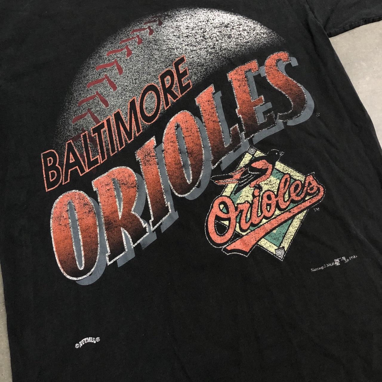 Vintage 1980s Orioles MLB Baseball Orange X-Large - Depop