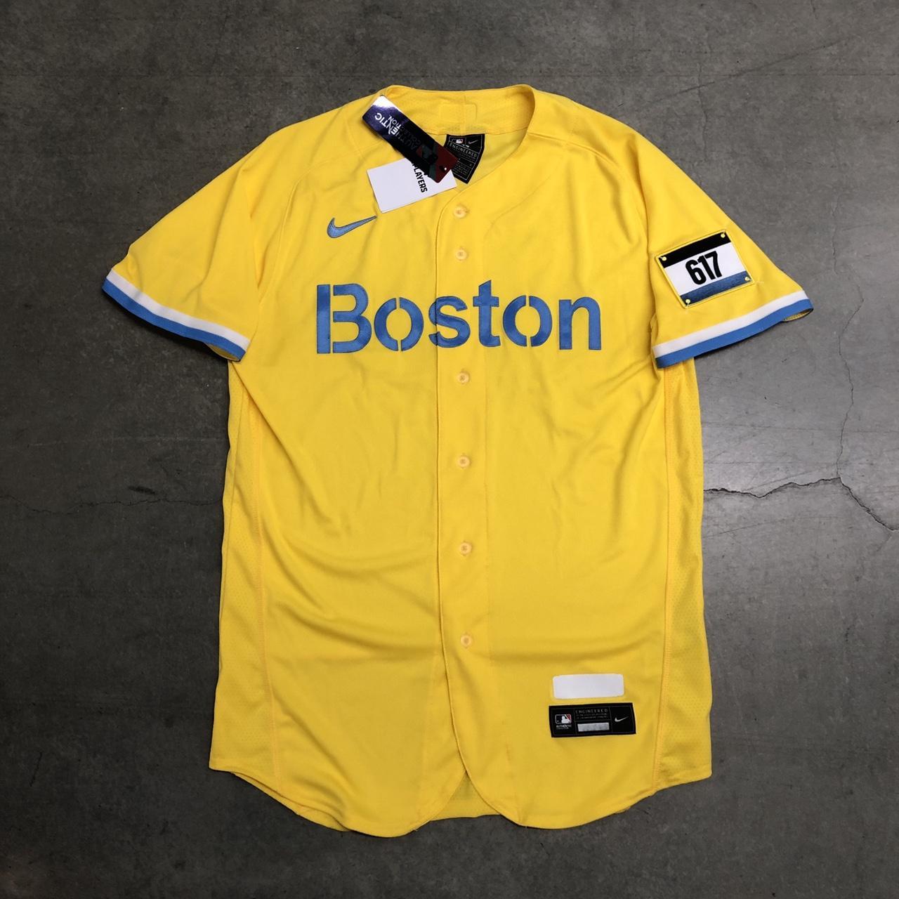 Men's Boston Red Sox Rafael Devers Nike Gold/Light Blue City