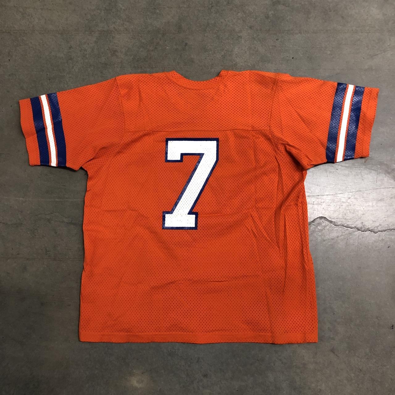 Vintage 80's Denver Broncos #7 John Elway Sand-Knit - Depop