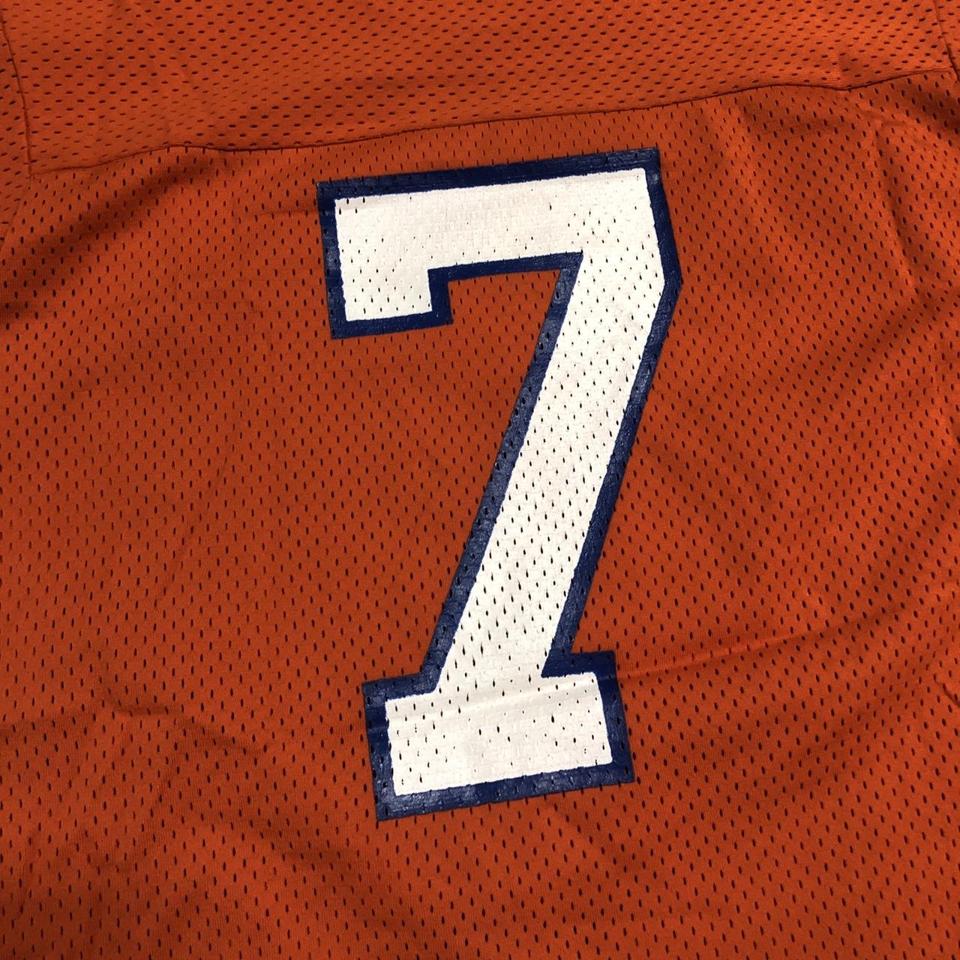 vintage 80s John Elway #7 Denver Broncos NFL Sand-Knit Jersey L