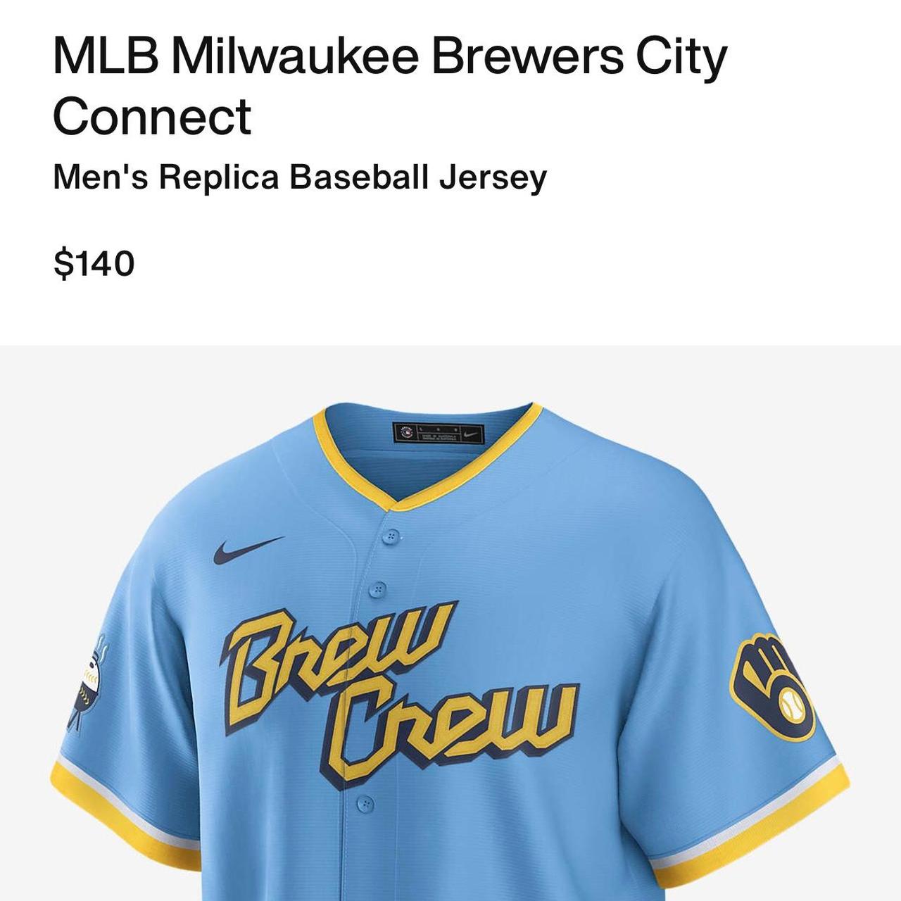 Nike Men's MLB Milwaukee Brewers City Connect Jersey 