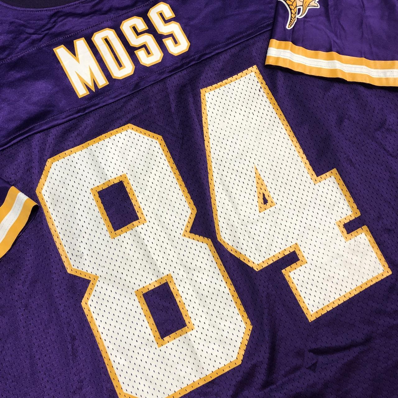 vintage Adidas Randy Moss Vikings jersey size:M tag - Depop