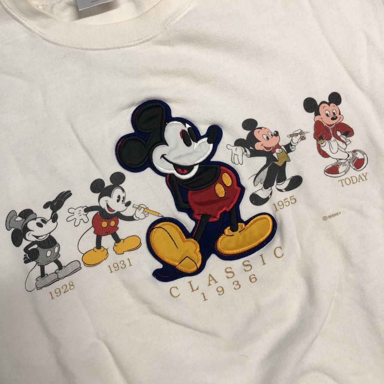Vintage 90’s Disney Mickey Mouse History Embroidered
