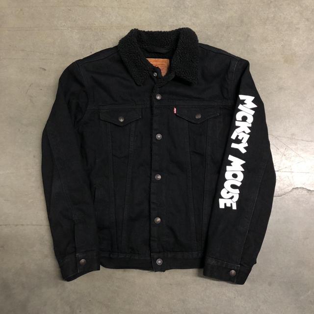 Levi's x mickey mouse shop sherpa trucker denim jacket