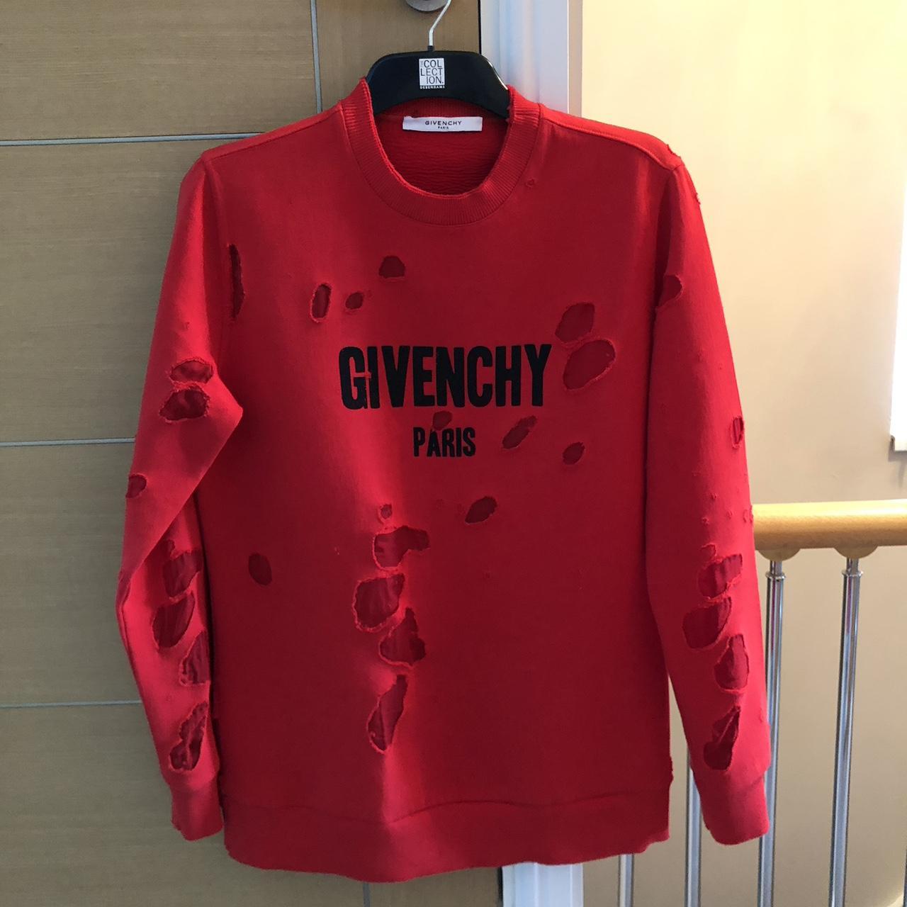 Givenchy red jumper outlet mens