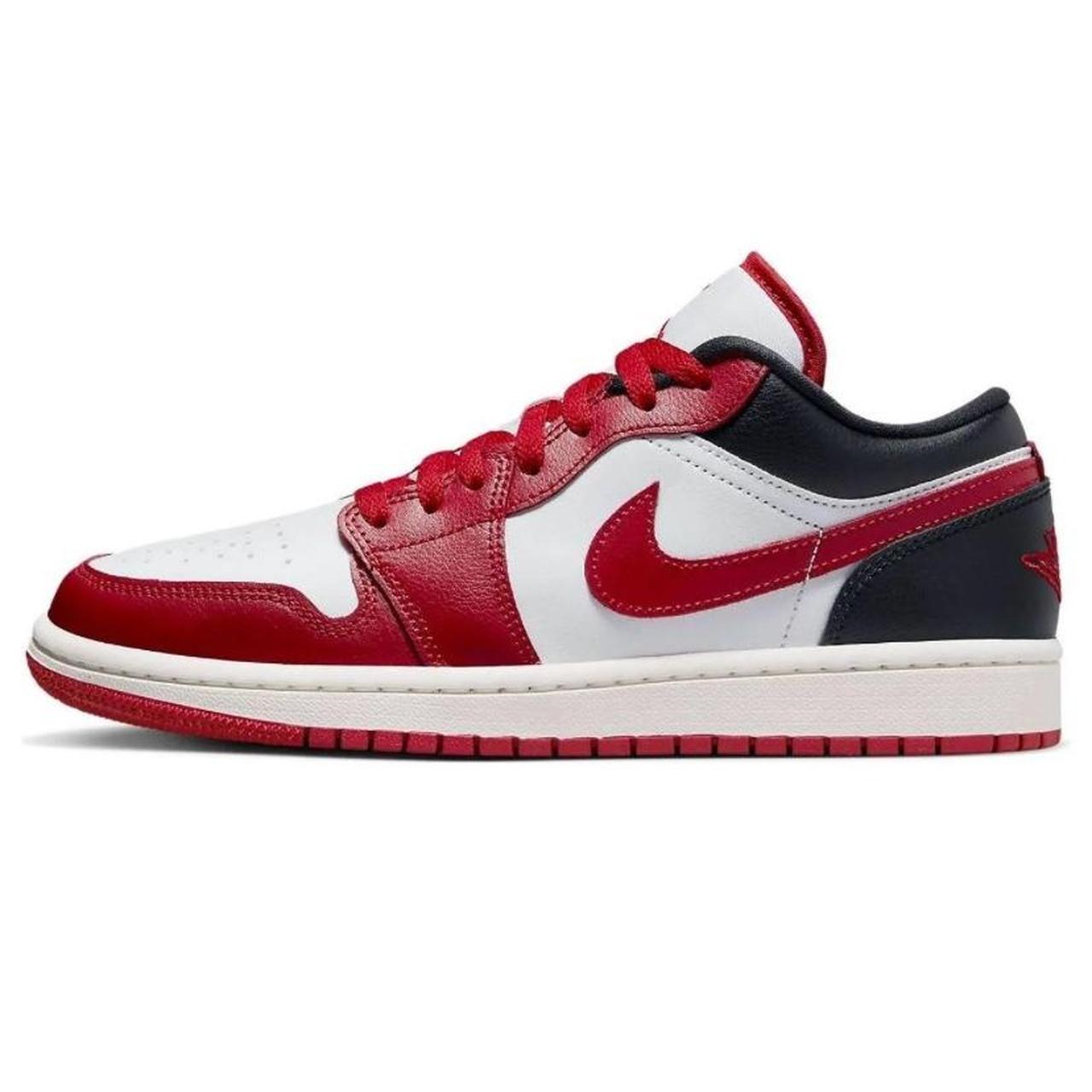 Air Jordan 1 Low 'White Gym Red' Size: US... - Depop