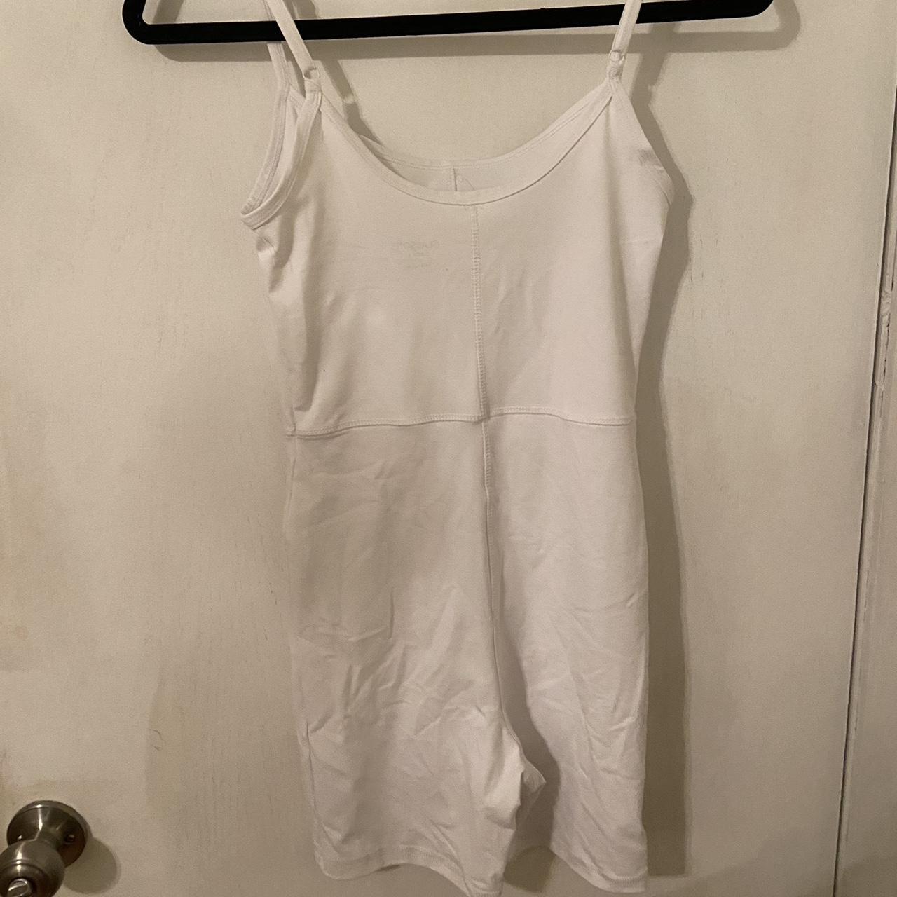 Glassons Women's White Playsuitromper Depop