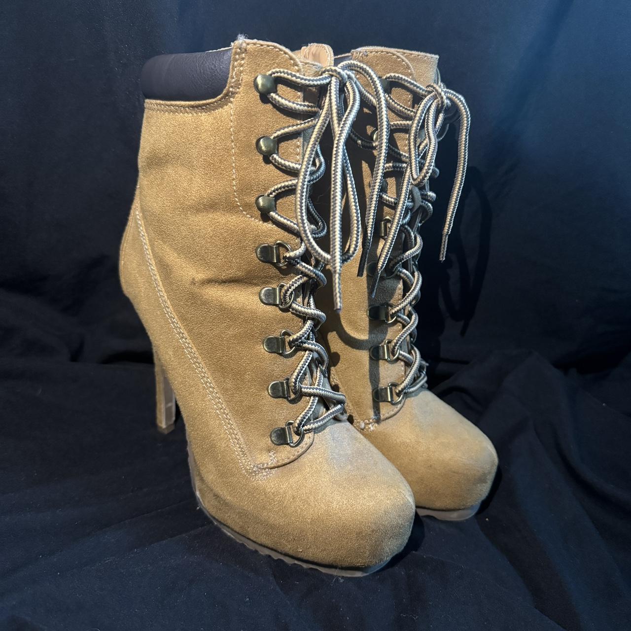 Charlotte russe store lace up boots