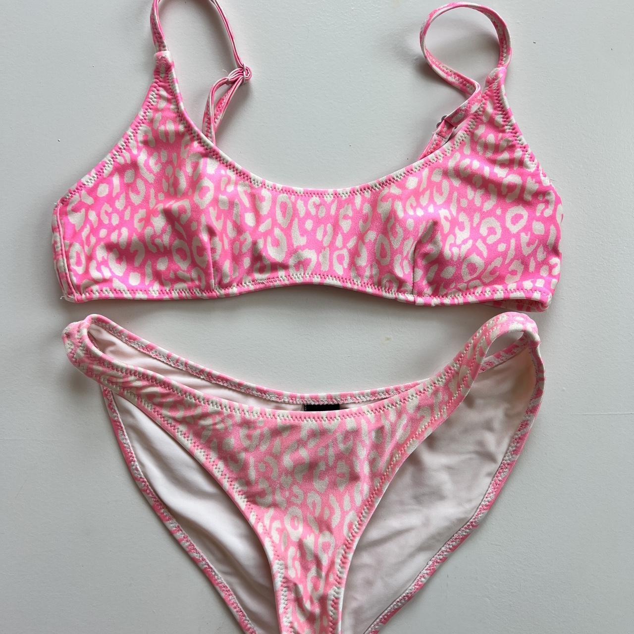 Womens Swimsuits Zaful Pink Leopard Bikini Sexy Pink Leopard Print