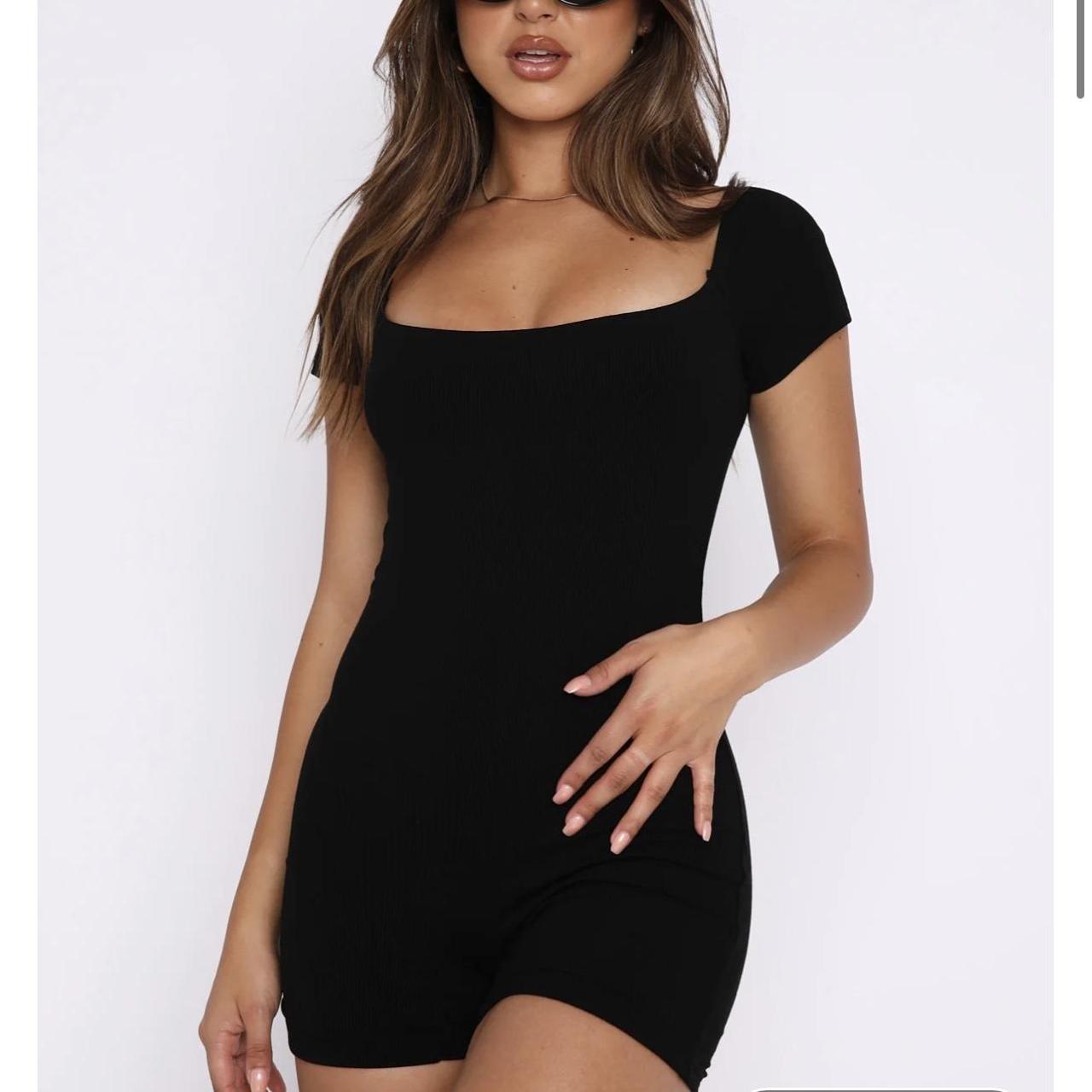 Womens Black Playsuit Romper Depop