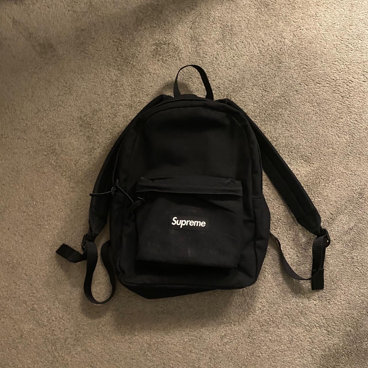 スケートボード Supreme - Canvas Backpack BLACK Supreme Canvas Backpack 黒 スケートボード Supreme - Canvas