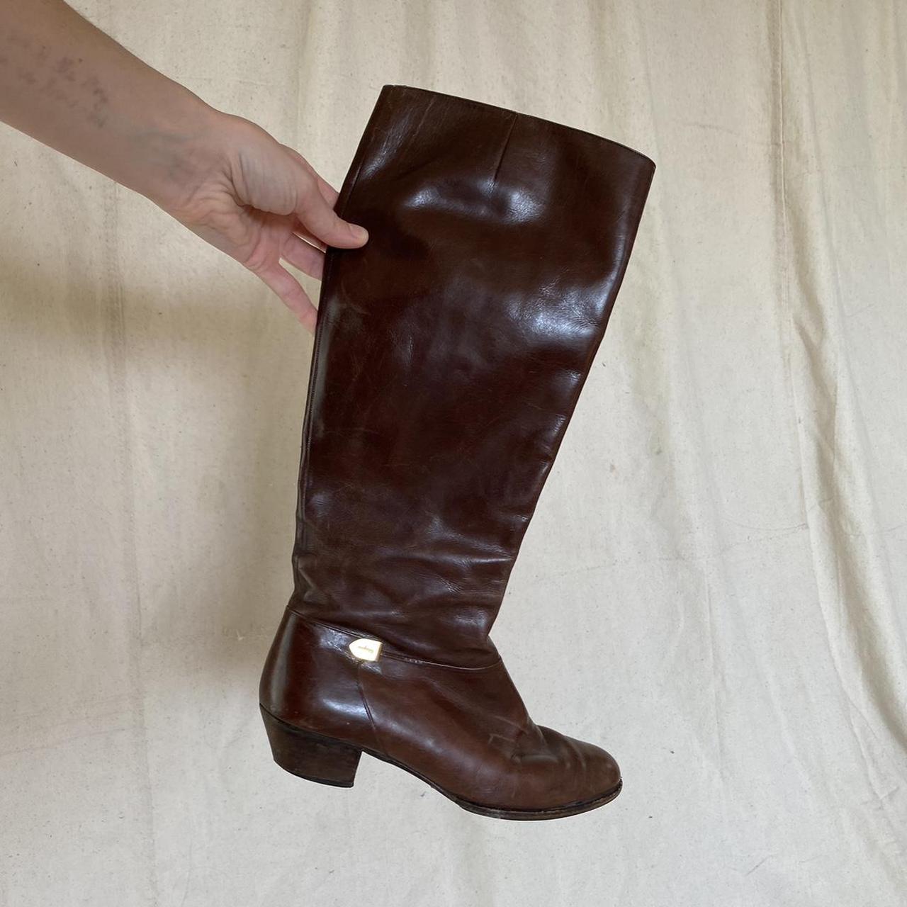 Ferragamo knee high clearance boots