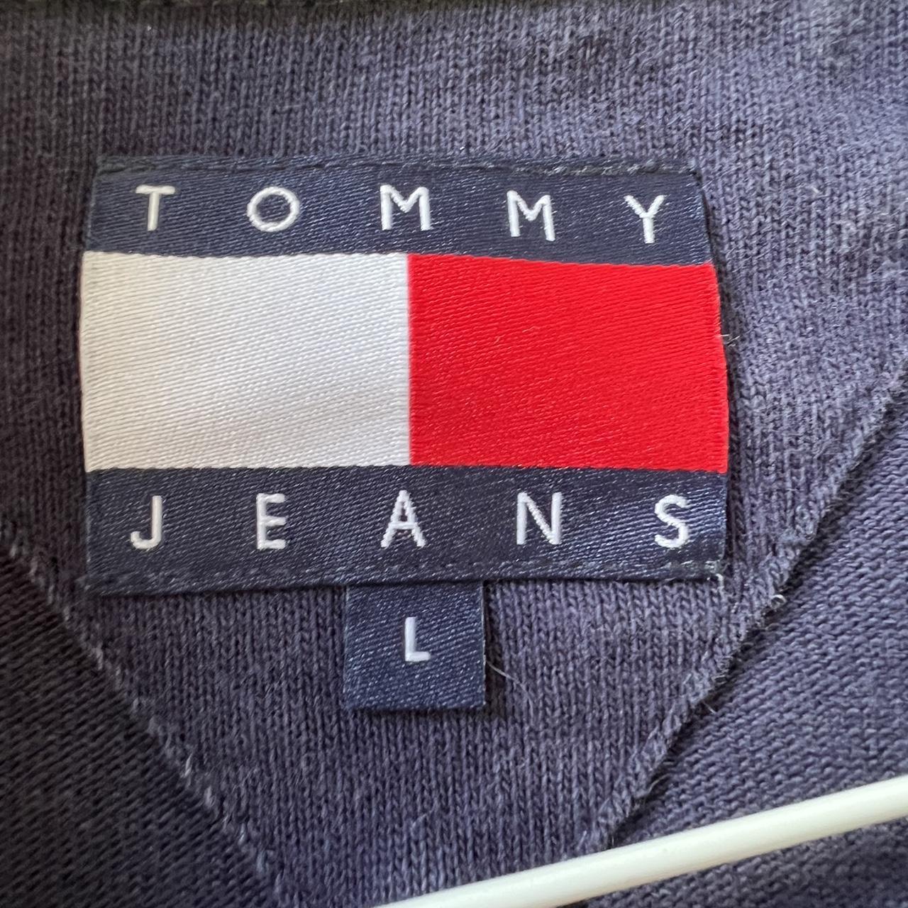 Men’s vintage Tommy Jeans rugby shirt in excellent... - Depop