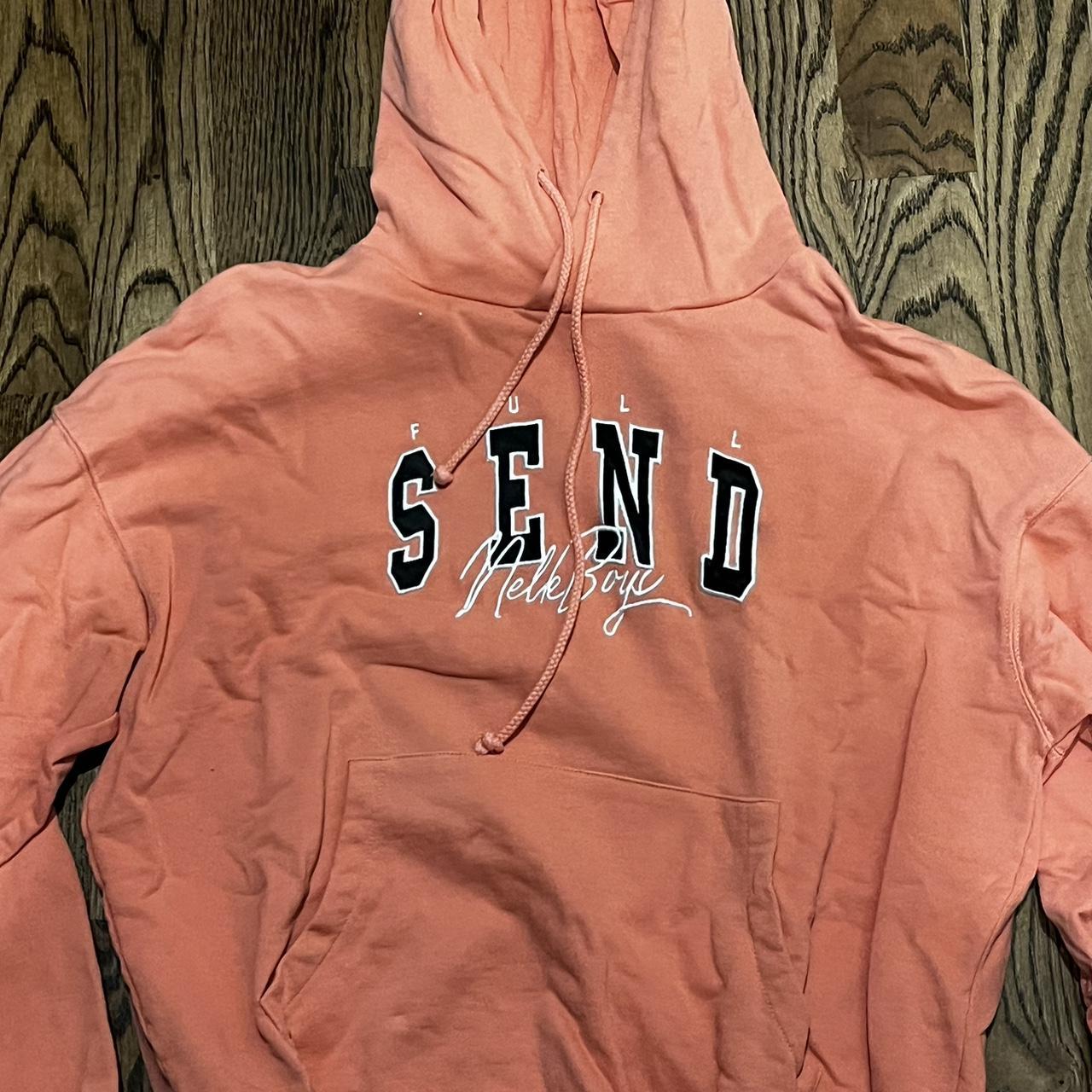 Nelk pink hoodie on sale